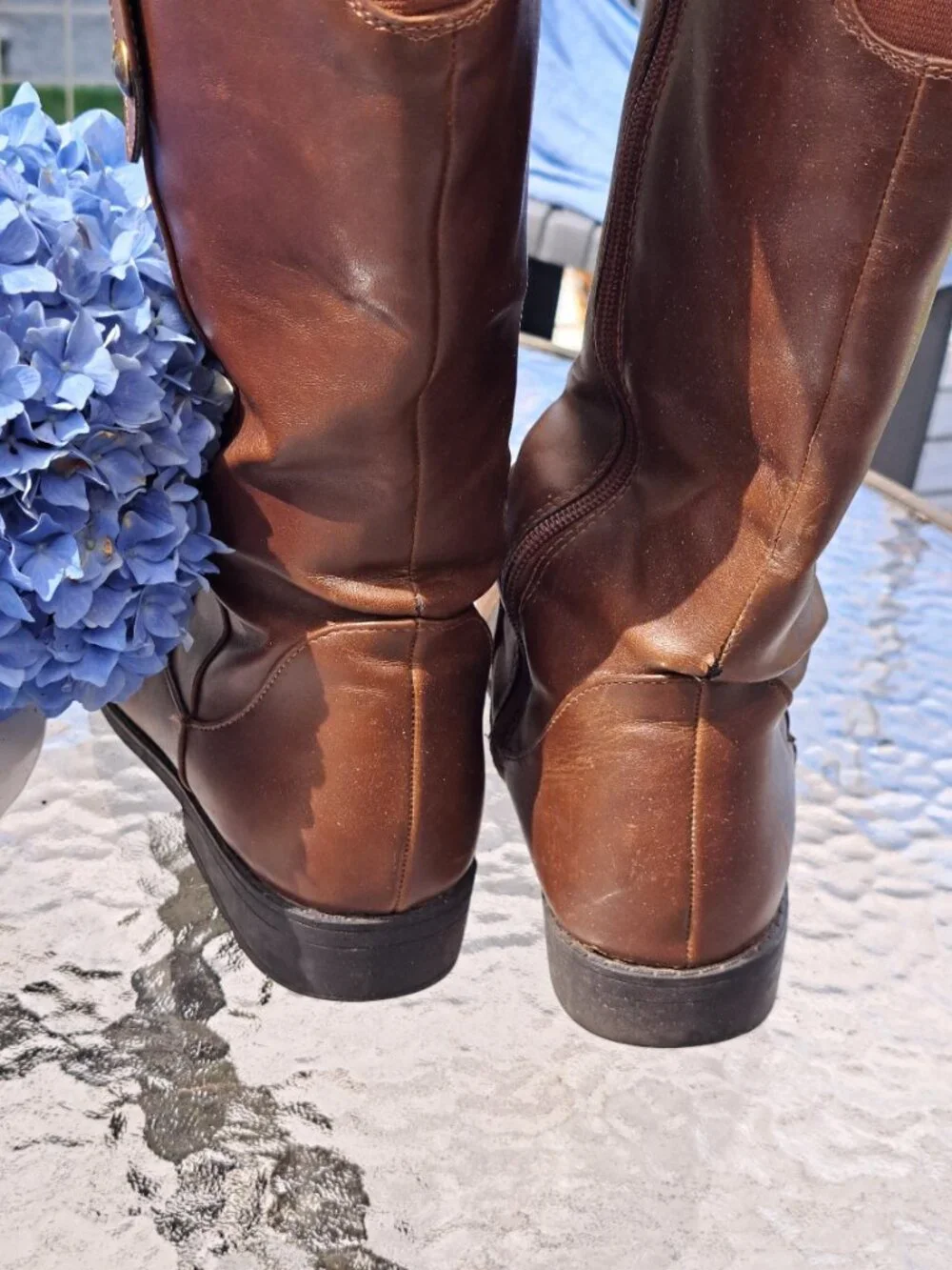 Life Stride Chocolate Brown Knee High Boots